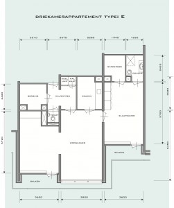 Driekamerappartement type E